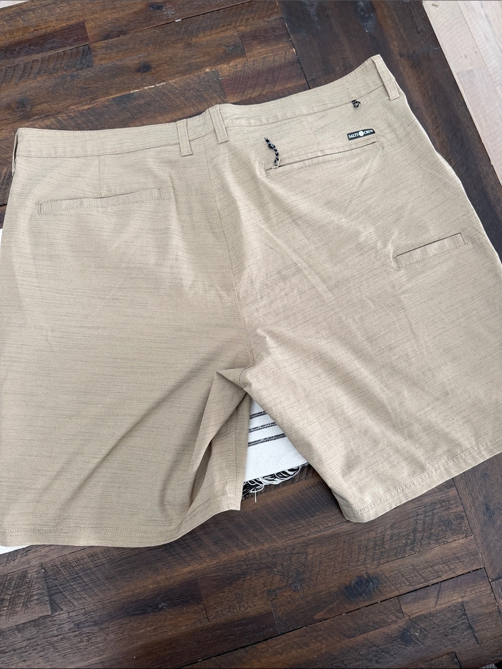 Salty Crew Khaki Flat-Front Performance Shorts - Picture 5 of 9